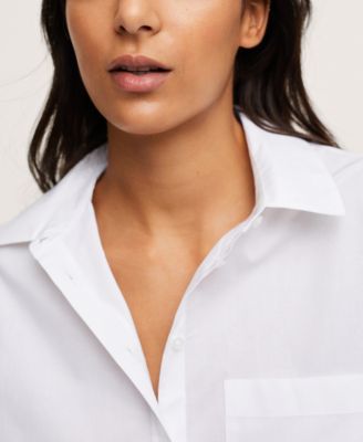 Women's Chest-Pocket Cotton Shirt