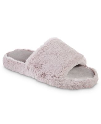 Dochter Eervol Magazijn Isotoner Signature Women's Memory Foam Faux Fur and Satin Tabby Slide  Slippers & Reviews - Slippers - Shoes - Macy's