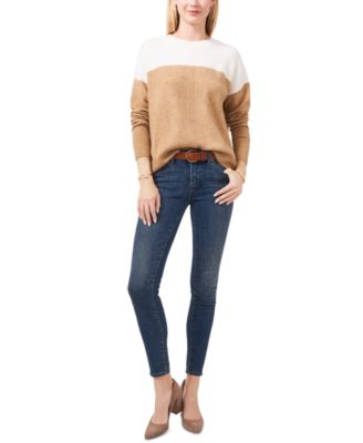 Vince Camuto Extended Shoulder Color-Blocked Sweater & Reviews ...