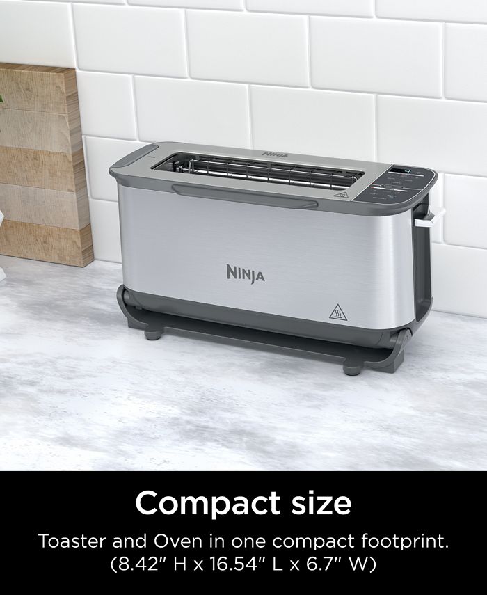 Ninja ST101 Foodi 2in1 Flip Toaster, 2Slice Toaster, Compact Toaster