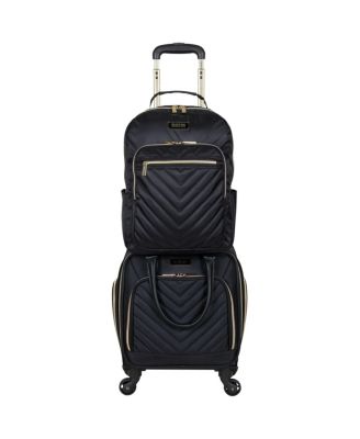 Photo 1 of Chelsea Softside Chevron 2pc Carry-On Underseater Luggage + Matching 15" Laptop Backpack Set