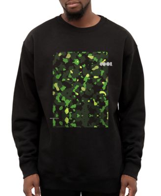COOL Creative - Men's Camo Logo Print Sweatshirt