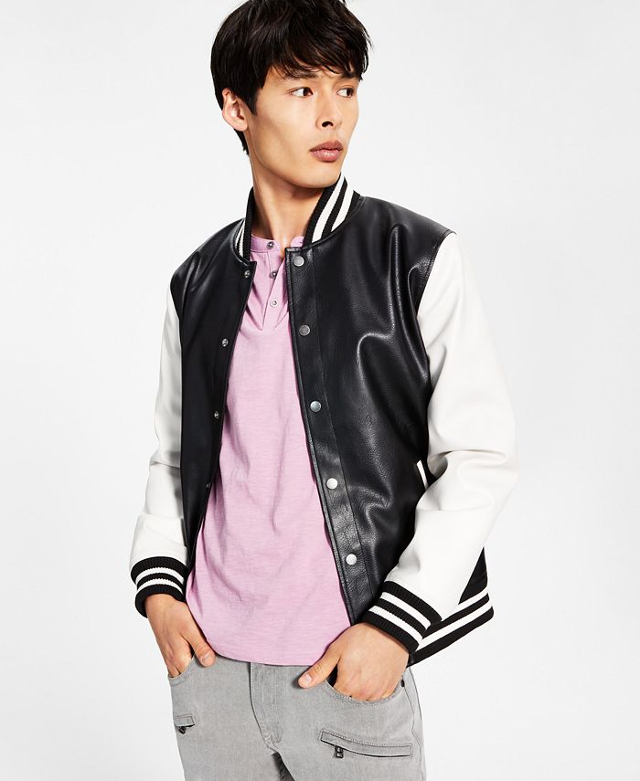 Men's Branded Back Varsity Jacket - Men's Jackets & Coats - New In