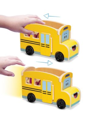 Melissa and Doug Blues Clues You Pull-Back School Bus Play Set, 9 Piece