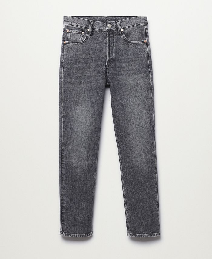 MANGO Women's Ankle Length Straight Fit Jeans Macy's