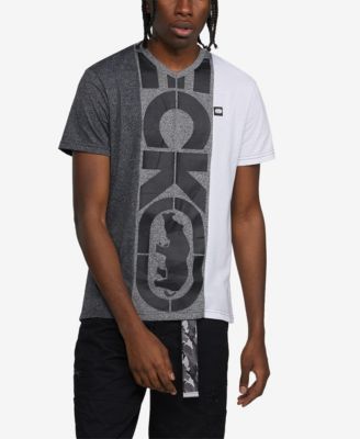 Ecko Unltd Men\'s Sleeve Macy\'s T-shirt - Center Short Rep V-Neck