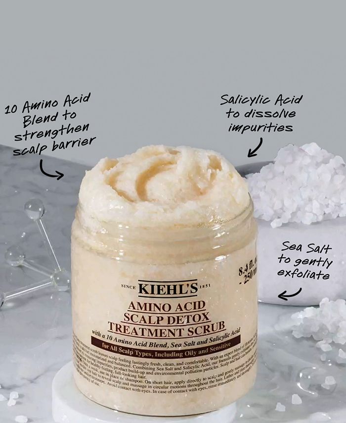 Kiehl's Since 1851 Amino Acid Scalp Detox Treatment Scrub, 8.4 oz. Macy's