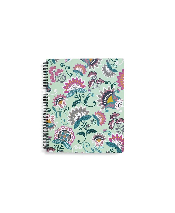 Vera Bradley Mint Flowers Notebook with Pocket Macy's