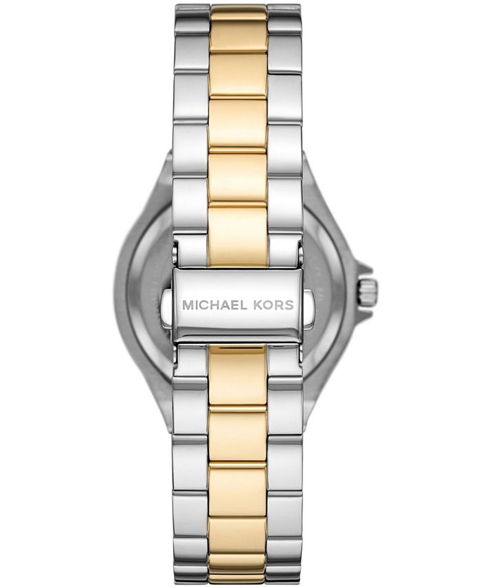 Michael Kors Women's Lennox Two-Tone Stainless Steel Bracelet Watch ...