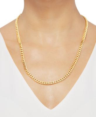 Cuban Link Chain 22" Necklace (5-1/2mm) in 10k Gold