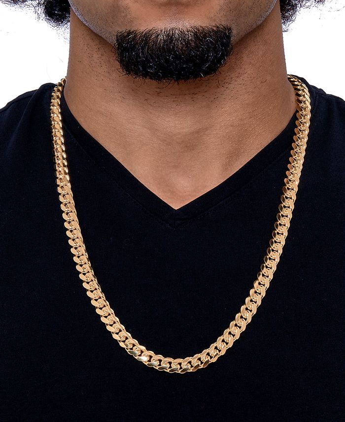 Italian Gold Men's Solid Cuban Link 26