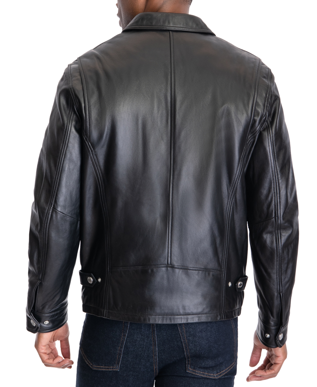 Michael Michael Kors Men's James Dean Leather Jacket, Created for Macy's