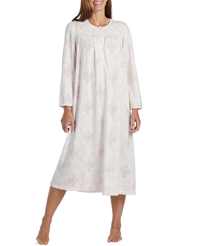 Miss elaine long sleeve nightgown discount
