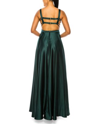 B Darlin Juniors' Open-Back Gown - Macy's