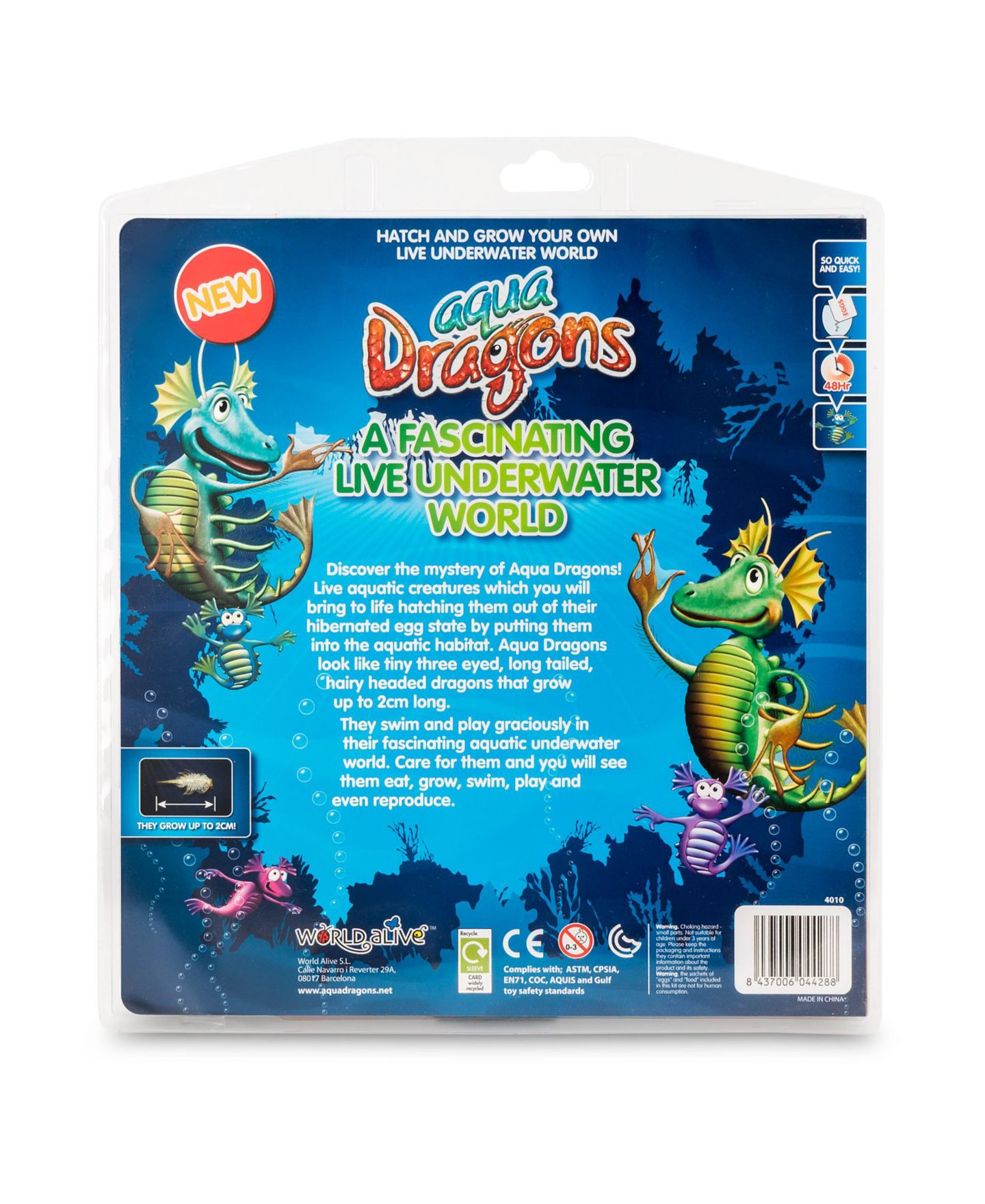 Детские игрушки Aqua Dragons Sea Friends Live Science Kit 5-Piece Toy Book Set, Ages 6+ — фото 2