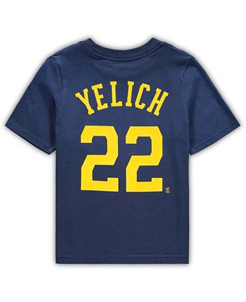 Nike Milwaukee Brewers Big Boys and Girls Name and Number Player T-shirt -  Christian Yelich - Macy's