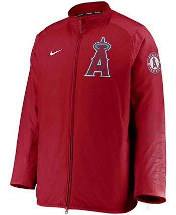 Men's Red Los Angeles Angels Authentic Collection Dugout Full-Zip Jacket
