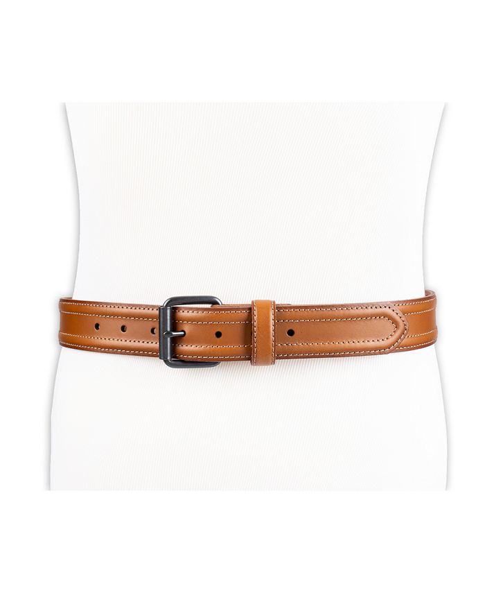 Levi's Men's Trapunto Detail Leather Workwear Belt & Reviews - All ...