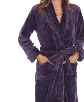 Plus Size Cozy Loungewear Belted Robe