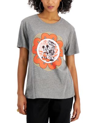 Disney - Juniors' Mickey Mouse Graphic-Print T-Shirt
