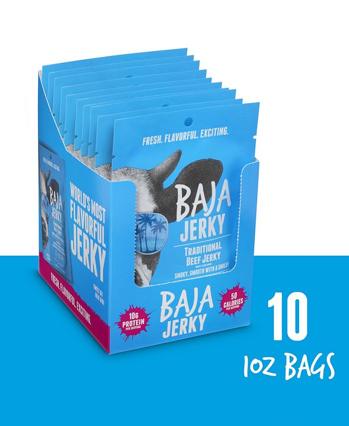 Baja Jerky Traditional, 1 Oz, 10 Pack Macy's
