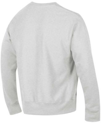 Men's Gray Alabama Crimson Tide Arch Over Logo Reverse Weave Pullover Sweatshirt