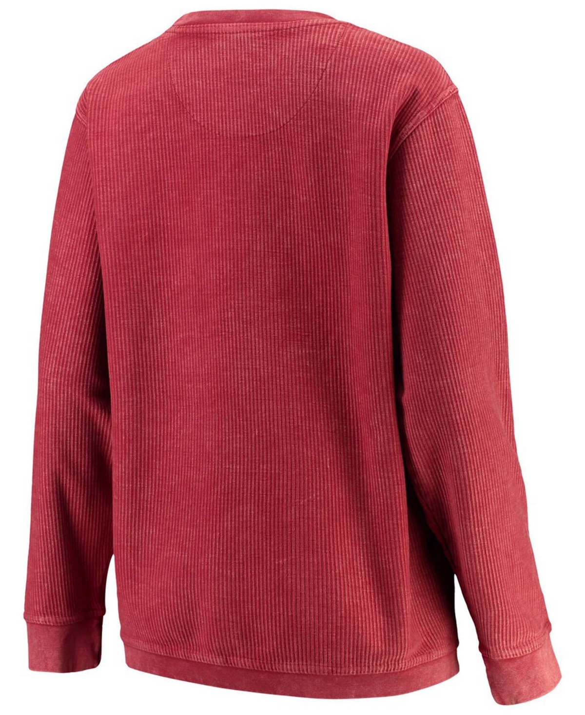 Women'sAlabamaTide Comfy Cord Vintage-Like Wash Basic Arch Pullover Sweatshirt - Crimson