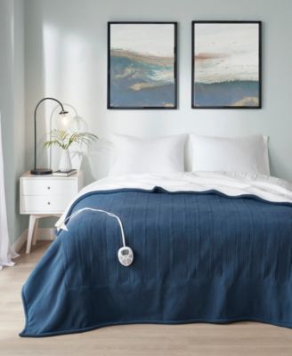 Electric Reversible Fleece to Sherpa Blanket, Full