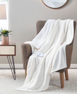 Electric Reversible Fleece to Sherpa Throw, 50" x 60"