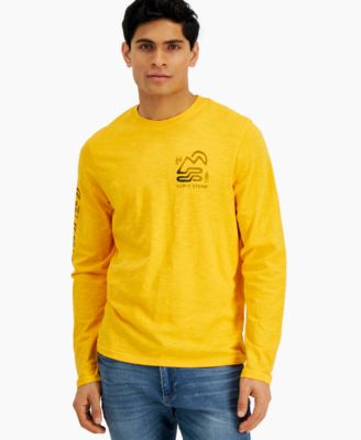 Sun + Stone - Men's Outfitters Logo Graphic Long-Sleeve T-Shirt