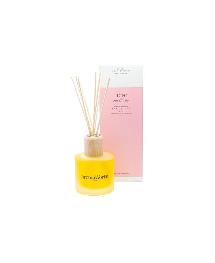 AromaWorks Light Range Basil Lime Reed Diffuser, 200 ml Macy's