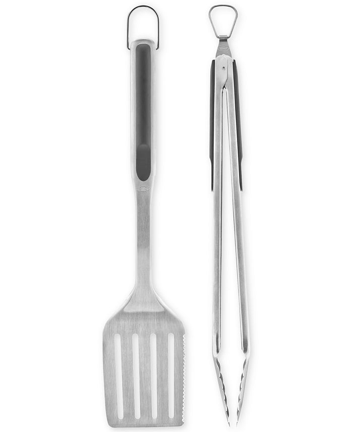 Grill set composed of tongs and spatula, stainless steel - OXO