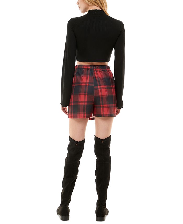 Almost Famous Juniors' Cropped Top & Plaid Skort 2-Pc. Dress - Macy's