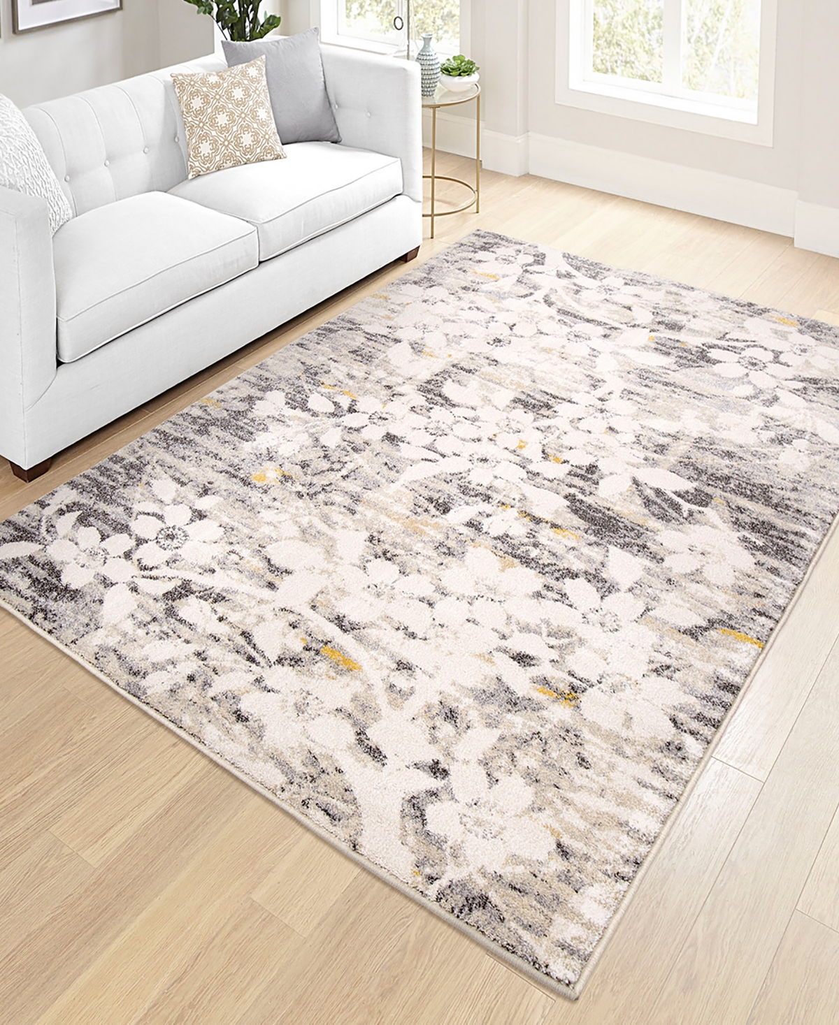 Orian Gemstones Asian Garden Area Rug - Silver-Tone