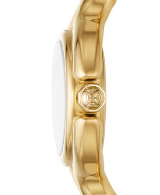 Women's Gold Tone Stainless Steel Link Bracelet Watch 28mm