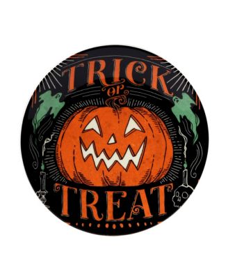 Scaredy Cat Canape Plates, Set of 4