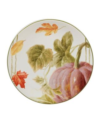 Autumn Harvest Dessert Plate, Set of 4
