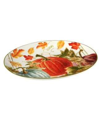 Autumn Harvest Oval Platter, 16" x 12"