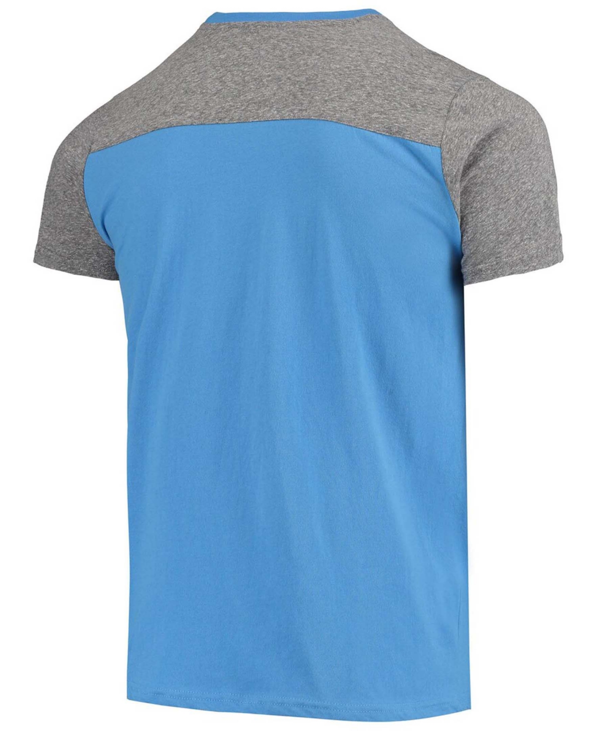 Shop Majestic Men's Powder Blue, Gray Los Angeles Chargers Field Goal Slub T-shirt In Powder Blue,gray