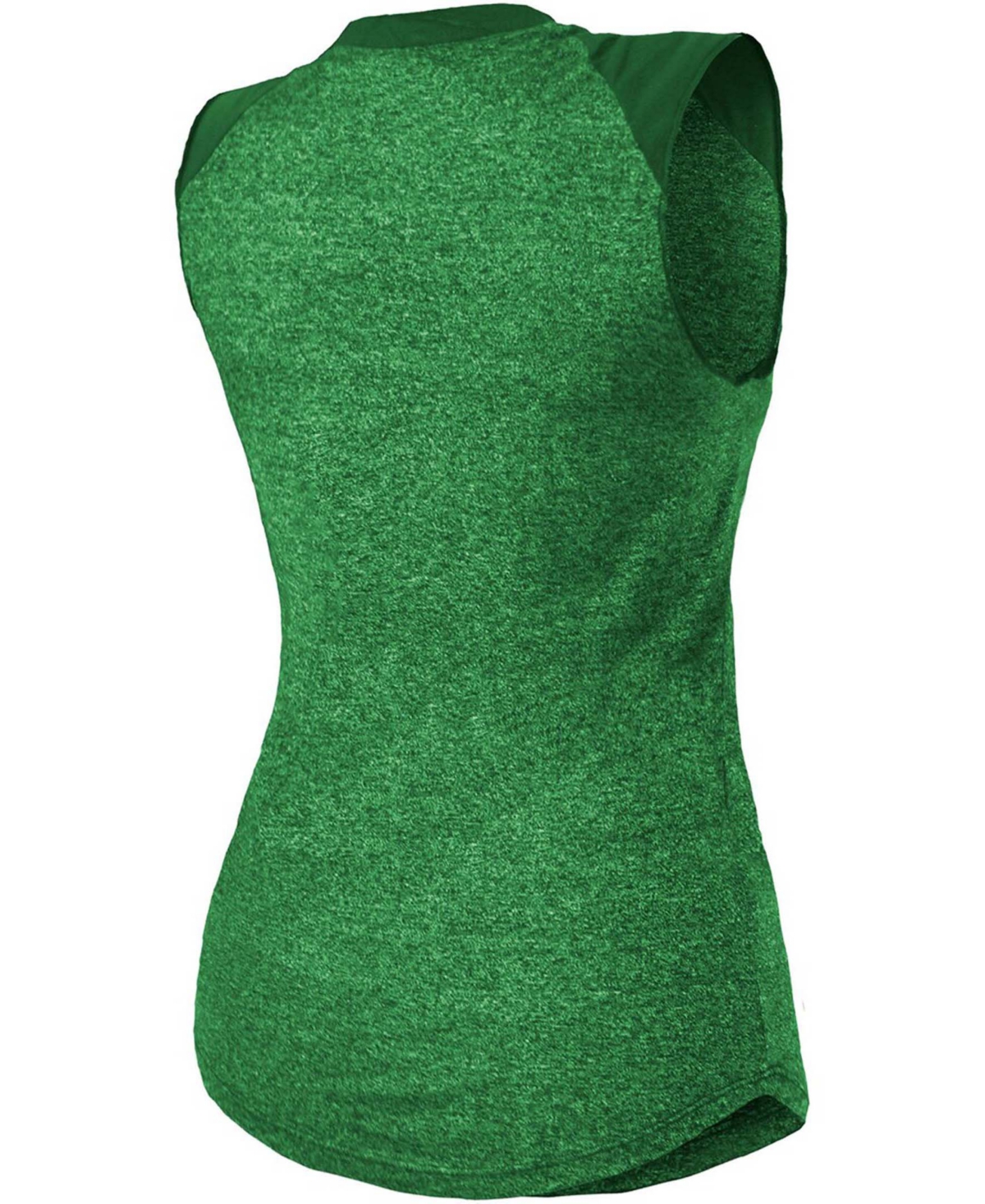 Shop Majestic Women's  Threads Kelly Green Philadelphia Eagles Retro Tri-blend Raglan Muscle Tank Top