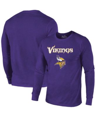 Minnesota Vikings Majestic Threads Lockup Tri-Blend Long Sleeve T