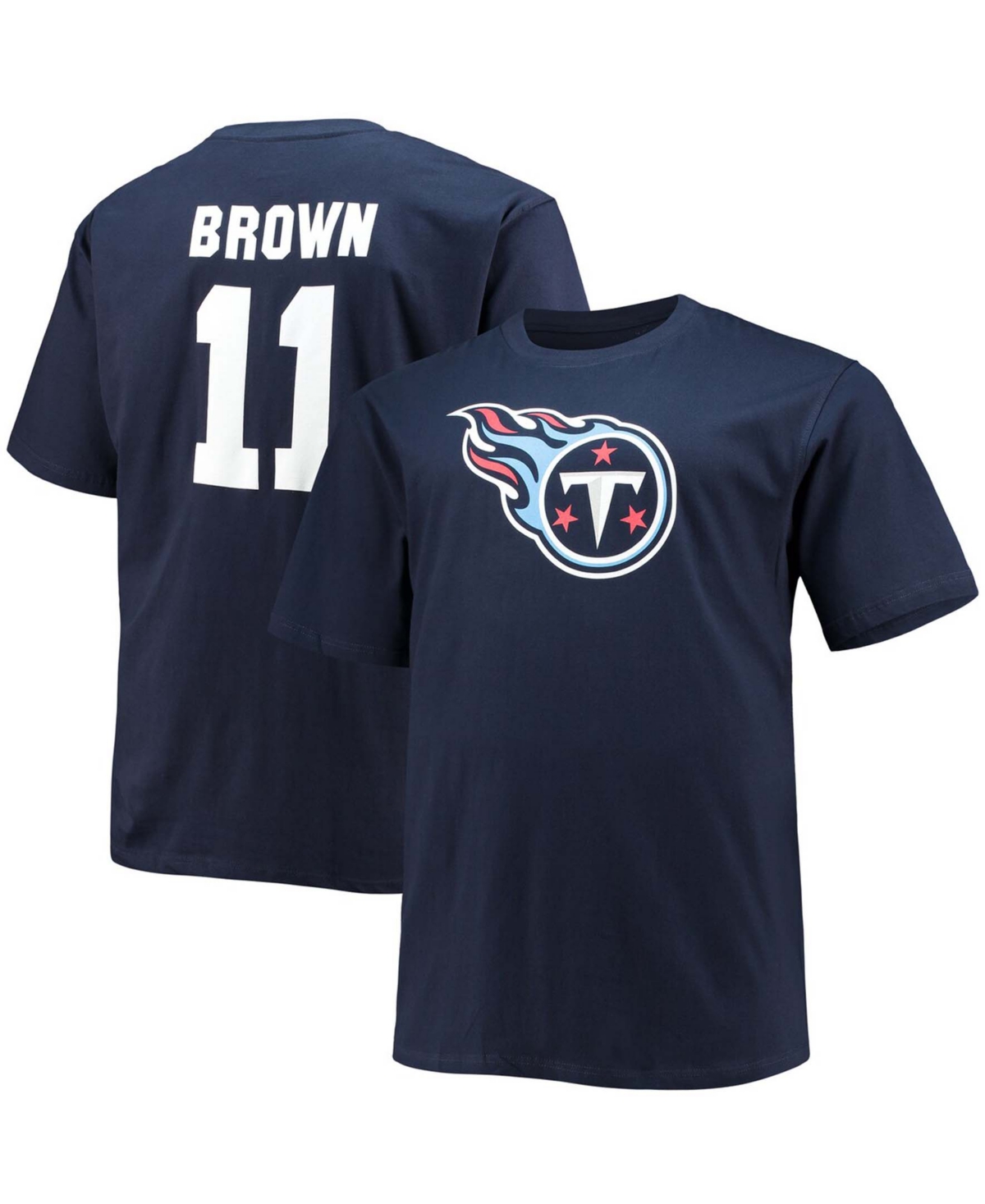 Fanatics Branded Men's A.J. Brown Black Philadelphia Eagles Super Bowl LVII Big & Tall Name & Number T-Shirt