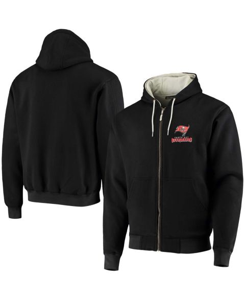 Мужское худи Dunbrooke Black Tampa Bay Buccaneers Craftsman Thermal Lined Full-Zip