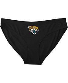 Women's Black Jacksonville Jaguars Solid Logo Panties
