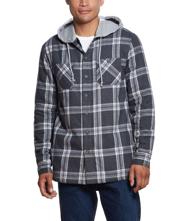 Weatherproof Vintage Men's Fleece Lined Flannel Shirt Jacket Macy's