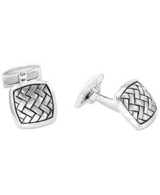 EFFY Collection - Men's Weave Style Cufflinks in Sterling Silver
