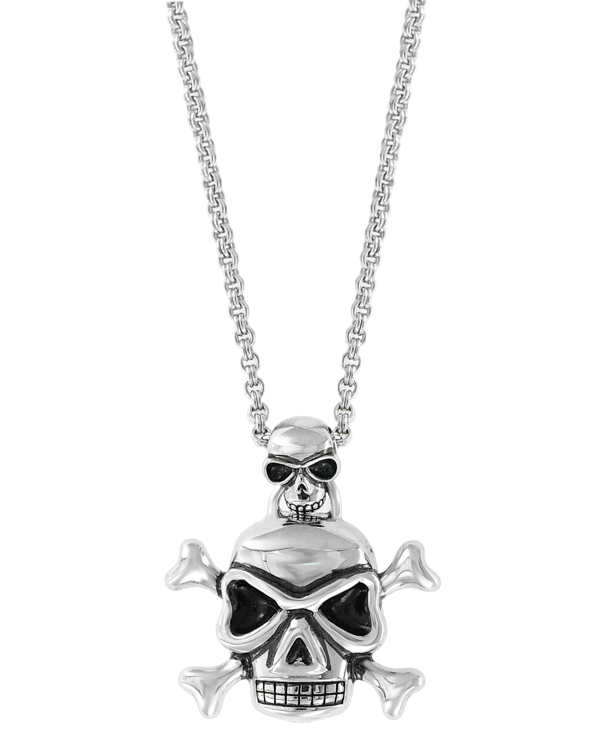Effy Men's Skull & Crossbones 20" Pendant Necklace in Sterling Silver - Sterling Silver
