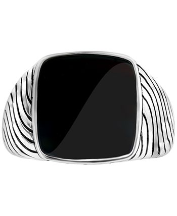 EFFY Collection - Men's Onyx Ring in Sterling Silver