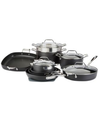 All-Clad - Essentials 15-Pc. Hard-Anodized Nonstick Cookware Set