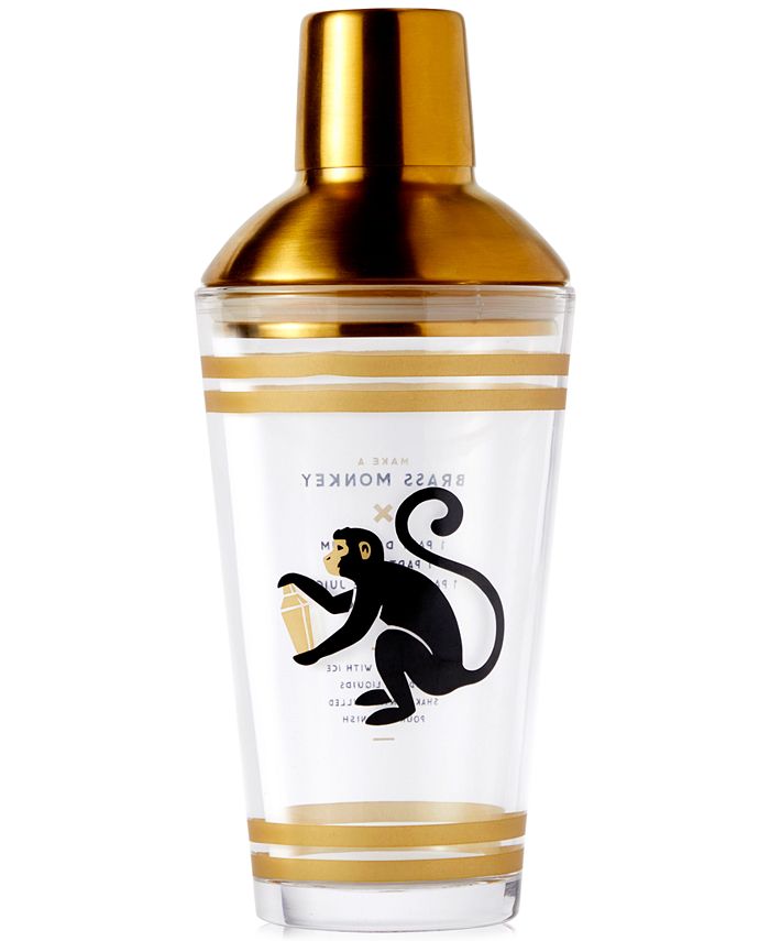 Brass Monkey CLOSEOUT! Recipe Cocktail Shaker Macy's